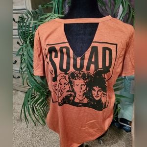 Hocus Pocus Squad V-neck tee, xl, never worn, no tags